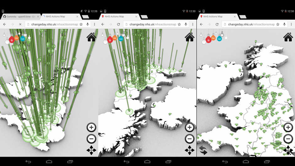 Android portrait using WebGL