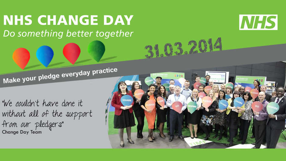 NHS Change Day 2014 - Home page