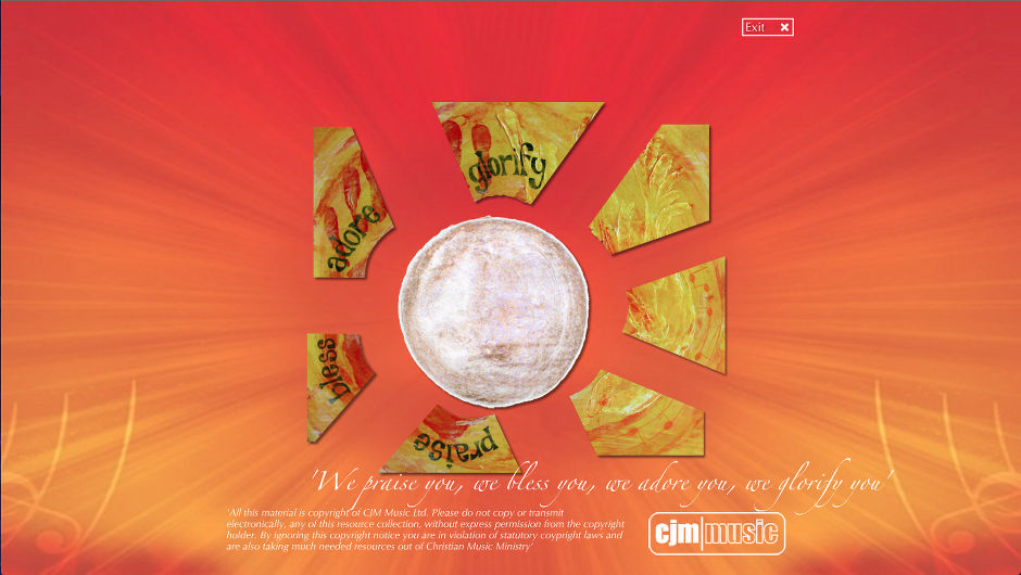 Rejoice 'n' Sing CD-ROM - Opening page